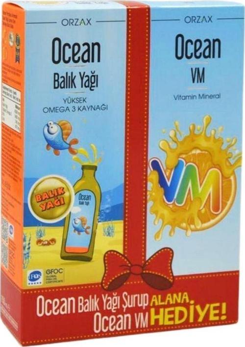 Portakallı Balık Yağı Şurubu 150 Ml Vm Şurup 150 Ml Hediye