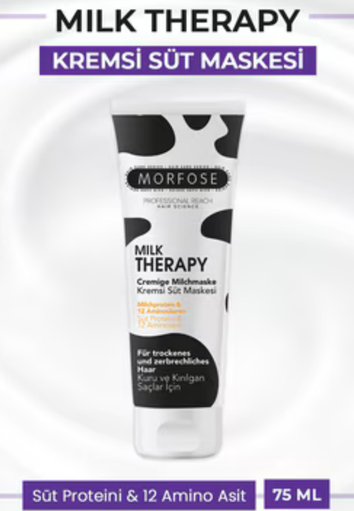 Kremsi Süt Saç Maskesi Milk Therapy 75 ml