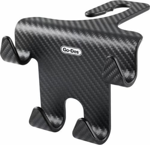 Araç İçi Telefon Tutucukoltuk Arkası Askılı Tasarım Go Des Gd-Hd660 Karbon Fiber Görünümlü