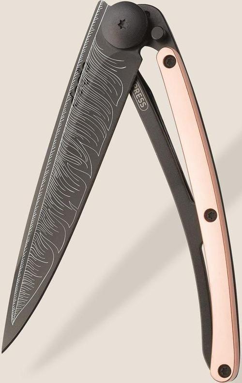 37g, Pink Gold Gilded / Feather Çakı