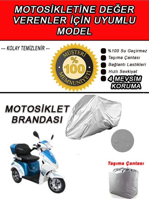 Kral Motor Kr-11 Mavi-Uyumlu Motosiklet Brandası-Miflonlu,Kaliteli