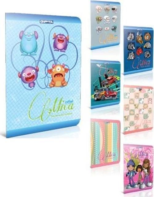 A5 Defter Mica Plastik Kapak Kareli 60 Yaprak 3-1712000-2011 (12 Li Paket)