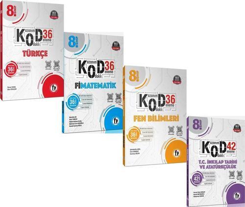 Fi Yayınları 8. Sınıf Türkçe Matematik Fen ve İnkılap KOD Deneme Seti 4 Kitap