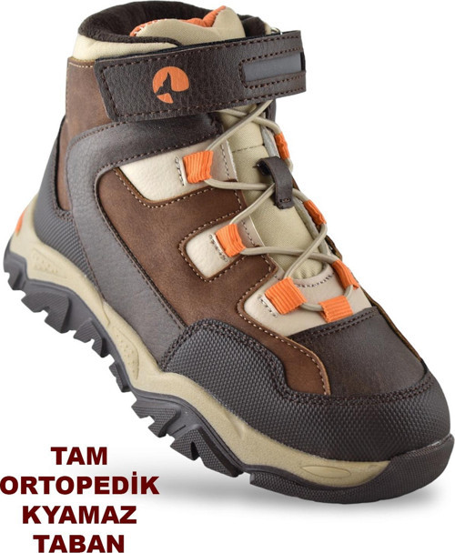 Barcelona Ortopedik Cırtlı Unisex Çocuk Bot Ayakkabı Çocuk Outdoor Bot