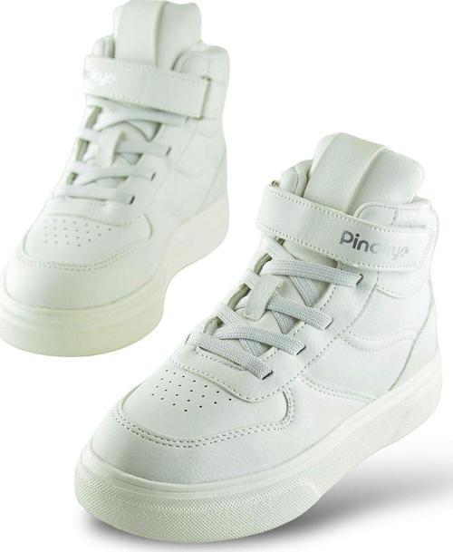 Chıcago TAM Ortopedik Taban Unisex Çocuk Spor Ayakkabı Beyaz Siyah Spor Ayakkabı