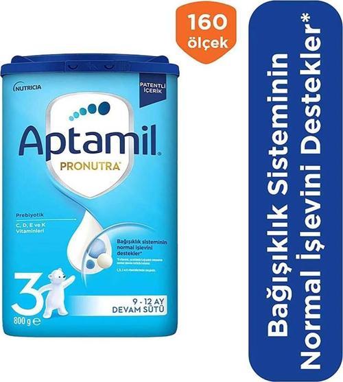  3 Devam Sütü 800 G  9-12 Ay Akıllı Kutu  