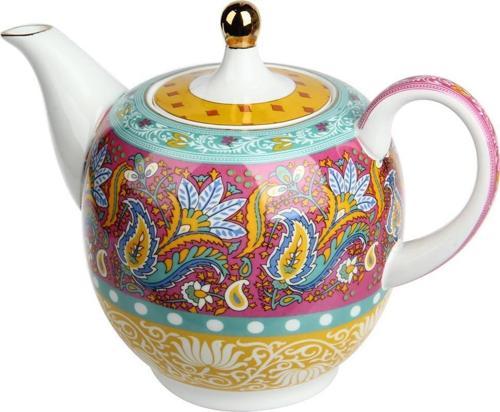 Eliana Bone China Desenli Porselen Çaydanlık 1300 ml LYHD 597
