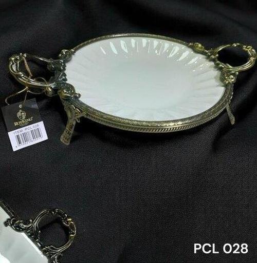 Elegance Yuvarlak Sunum Tabak Antique 36 Cm PCL 028