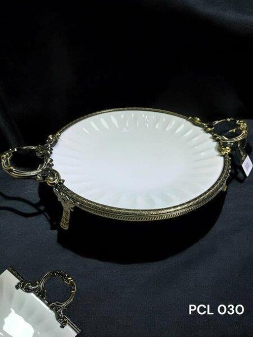 Elegance Yuvarlak Sunum Tabak Antique 41 Cm PCL 030