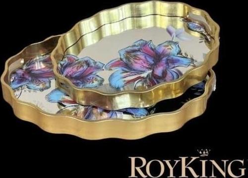 Royking 2 li Oval Tepsi 44x36-38x31 cm FX 076