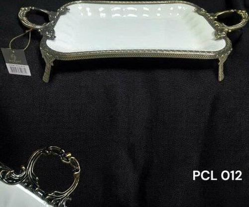 Royking Elegance Dikdörtgen Sunum Tabak Antique 43 CM PCL 012