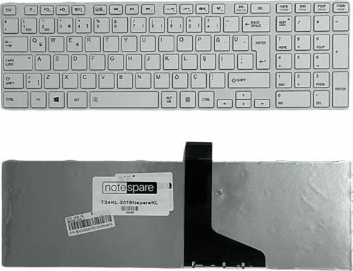Toshiba Satellite C855-2CK, C855-2CL Uyumlu Laptop Klavye Beyaz TR
