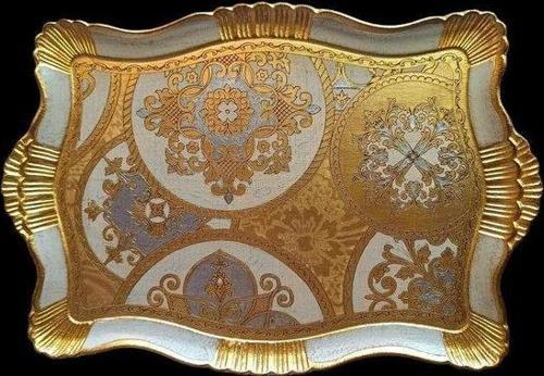 Royking Medium Carded Dikdörtgen Tepsi Gold 48x34 cm VL-65