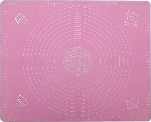 Silikon Ölçülü Hamur Açma Matı Pembe