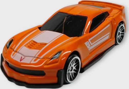 Metal Mini Arabalar  8 cm - Turuncu - 1
