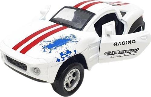 Mustang Çek Bırak Spor Araba - Işıklı Sesli Model - FY6148-12D-Beyaz