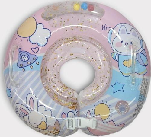 Bebek Boyun Simidi Simli Oyuncaklı - Pembe