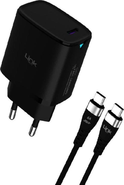 C316 45W PD GaN3 QC 4.0 Type-C to Type-C Kablolu Şarj Aleti Set
