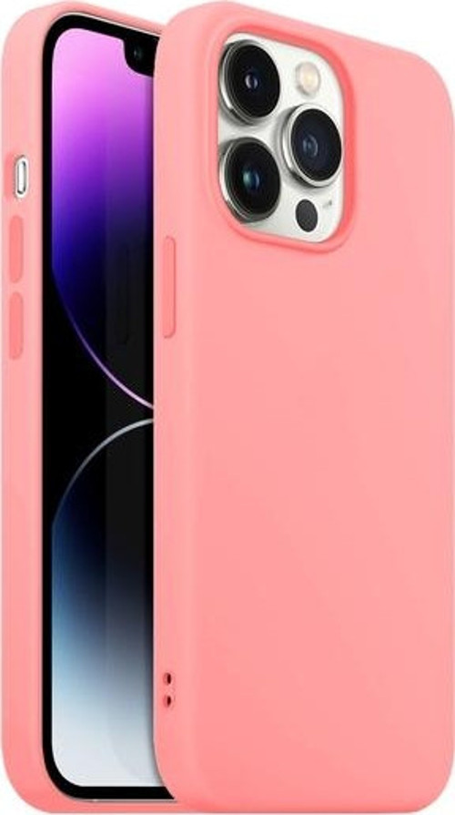 iPhone 14 Pro Max ile Uyumlu Rubber S Kılıf Pink