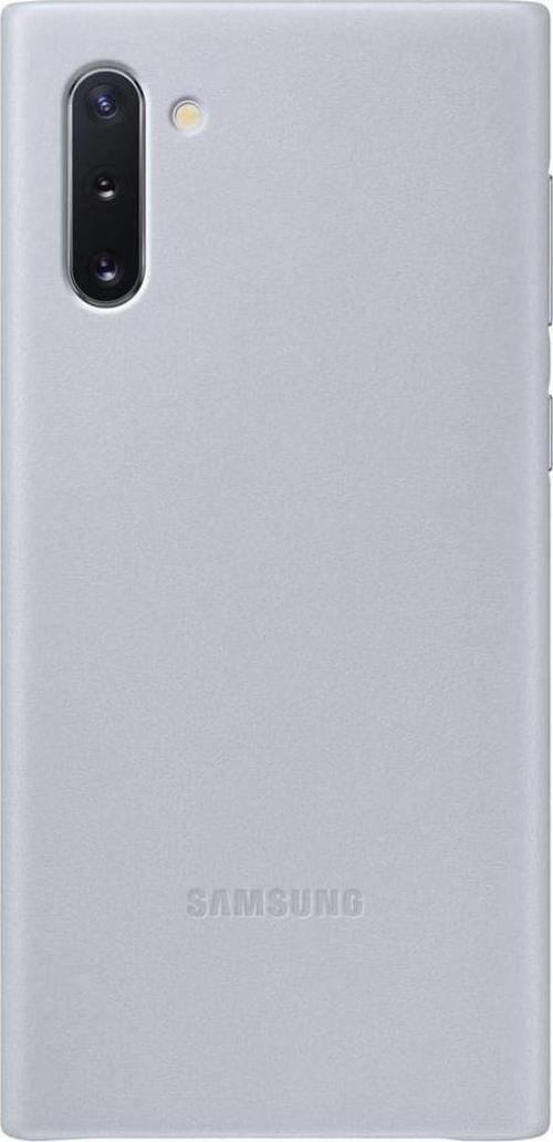Galaxy Note 10 ile Uyumlu Deri Kılıf Gri EF-VN970LJEGWW