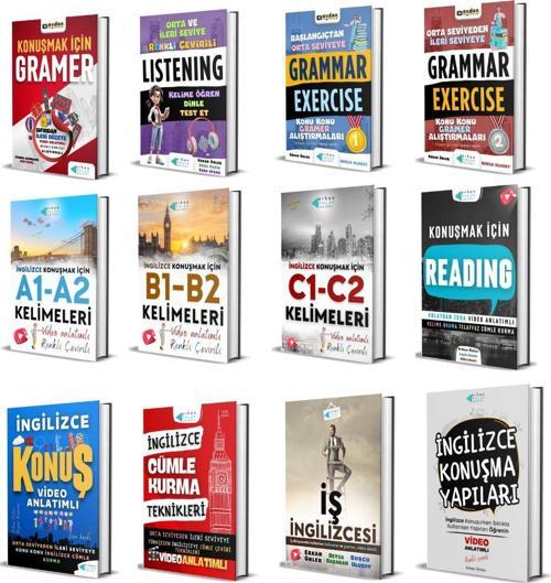 SIFIRDAN İNGİLİZCE KONUŞTURAN TAM SET (12 KİTAP+VİDEO DERSLER)