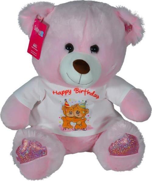 Pelüş Oturan Ayı Pembe 0132