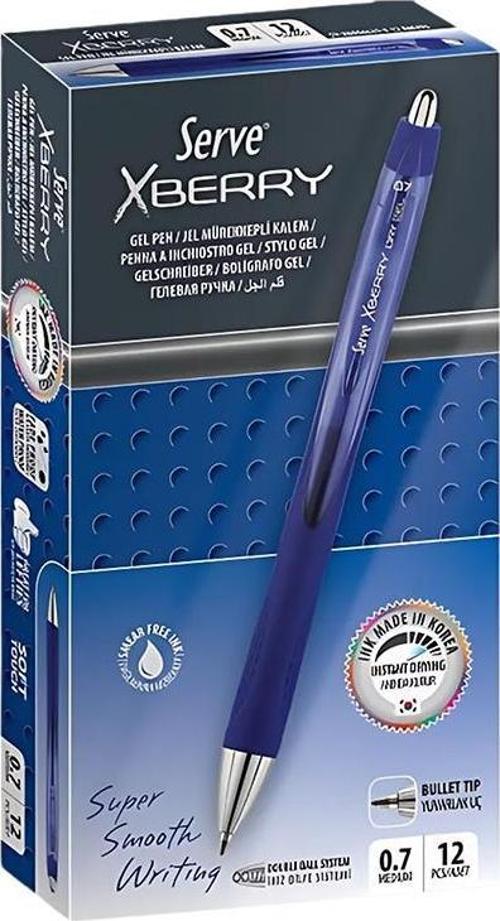 Xberry Dry Jel 07 Mm Koyu Mavi Renk 12li Set Kalem