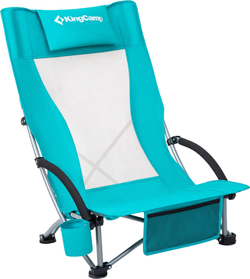 KingCamp Lilac High Comfort Plaj ve Dinlenme Sandalyesi Cyan
