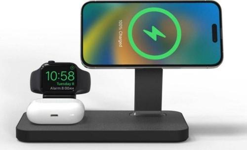 Snap 3in1 Magsafe Özellikli Şarj Stand Siyah