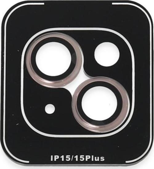 iPhone 15 / iPhone 15 Plus PVD Metal Kamera Lens Koruyucu 2li Set