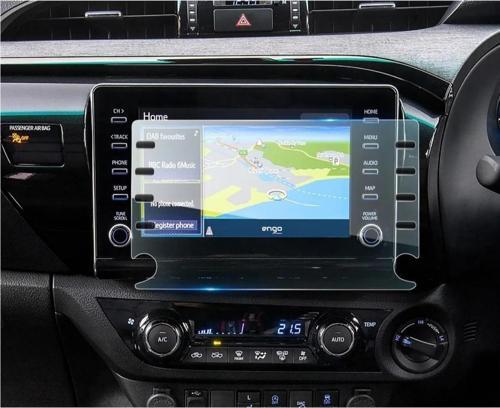 Toyota Hilux 8 inç Multimedya Ekran Koruyucu Şeffaf Nano