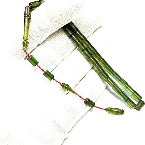 Bilek Boy Kesme Model sistemli 5-7mm Sıkma Ateş Kehribar Tesbih