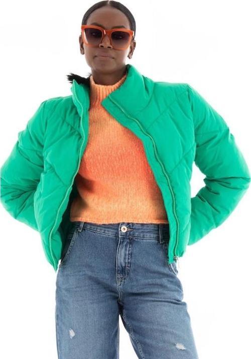 Onlmaggi Solid Puffer Kadın Mont