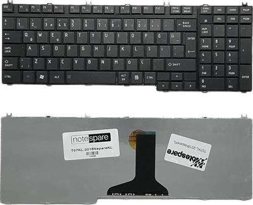 Toshiba Satellite L500-1C7, L500-1D9 Uyumlu Laptop Klavye Siyah TR