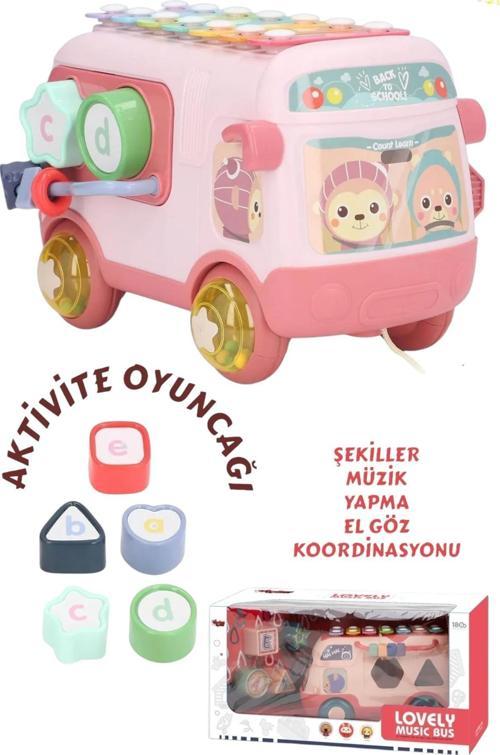 Işıklı Müzikli Eğitici Bultak Otobüs – 2in1 El ve Vuruşlu Piano