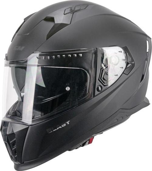 311A BLAST MONO KAPALI MOTOSİKLET KASKI Siyah XXL