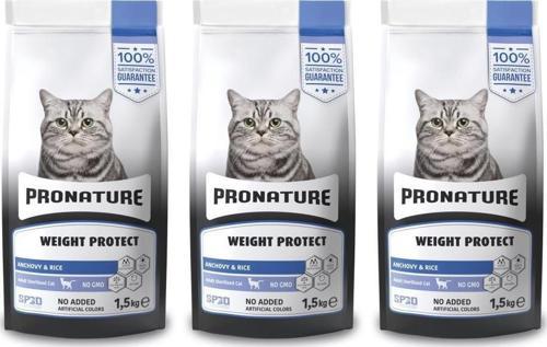 Hamsili ve Pirinçli Kısırlaştırılmış Yetişkin Kedi Maması 1,5Kg * 3 Adet