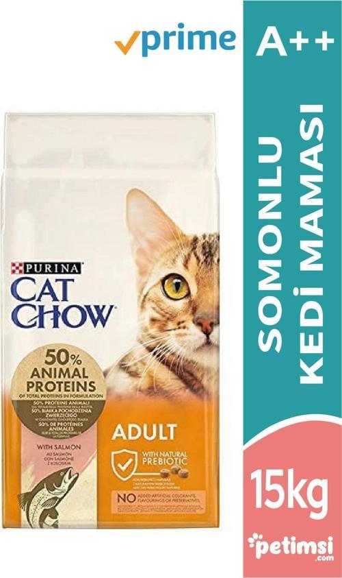 Purina Nestle Chat Chow Yetişkin Somonlu Kedi Maması 15 Kg
