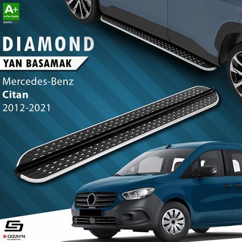 Mercedes Citan Uzun Şase Diamond Krom Yan Basamak 223 Cm 2012-2021 A+ Kalite