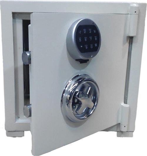 Çelik Para Kasası 40 Cm Elektronik Şifreli 7035 Beyaz