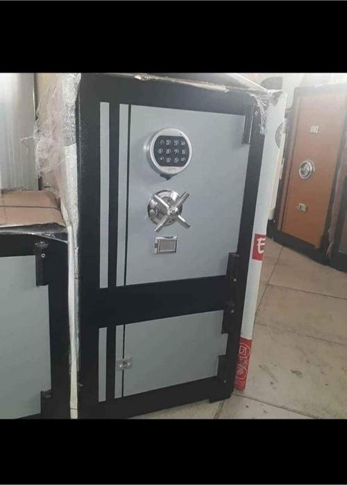 Çelik Para Kasası 85 Cm Şifreli Siyah Gri