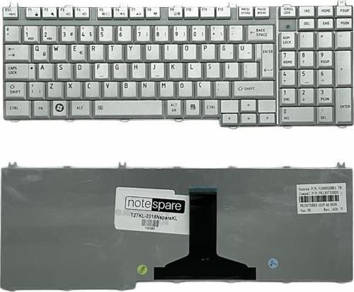 Toshiba Satellite L500-1XU, L500-1XV Uyumlu Laptop Klavye Gümüş TR