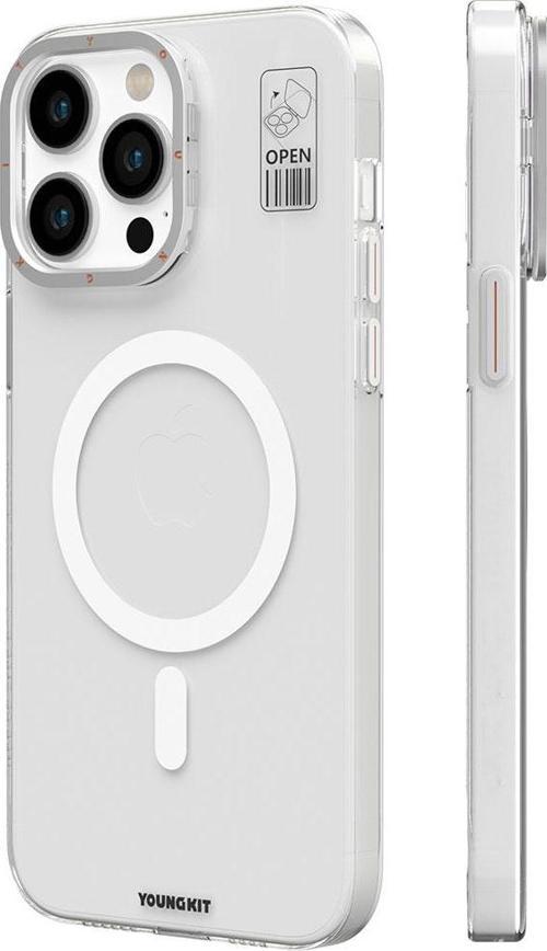 iPhone 14 Pro Uyumlu Kılıf Magsafe Şarj Özellikli Standlı Hermit Bracket Serisi Kapak