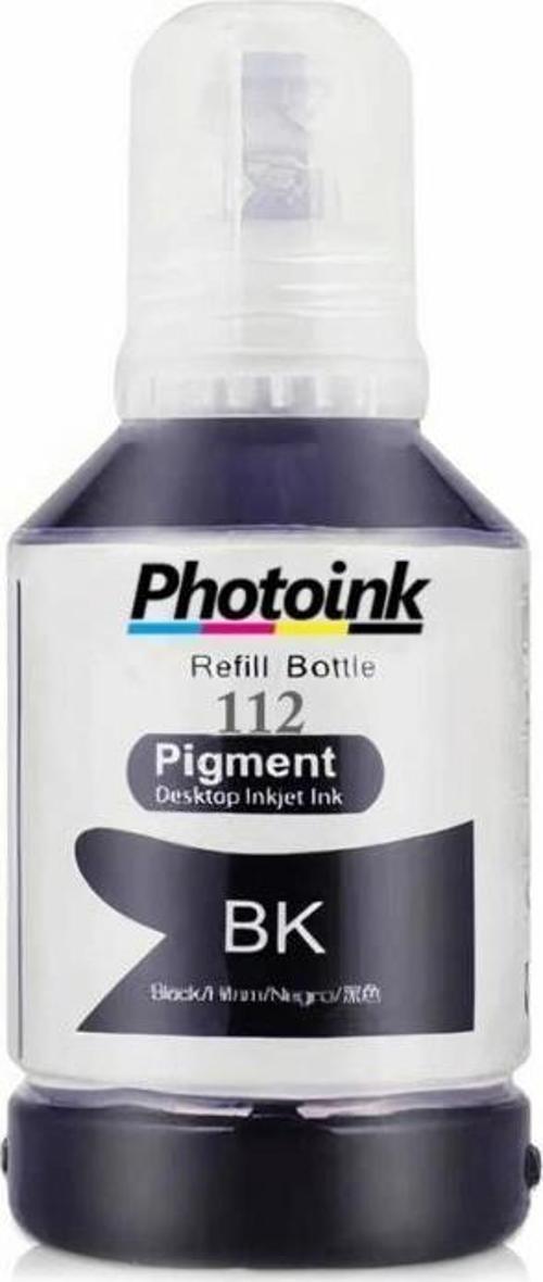 TKPrint Epson Photoİnk 112 L15180 L6580 M15180 Siyah Muadil Mürekkep 7500 Sayfa