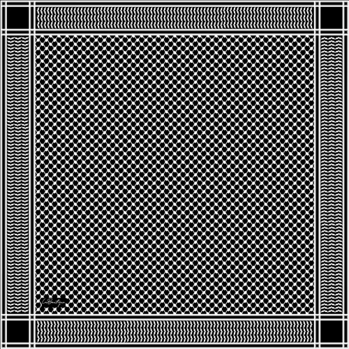 Kefiye Eşarp-2 90x90 Herbal/bitkisel