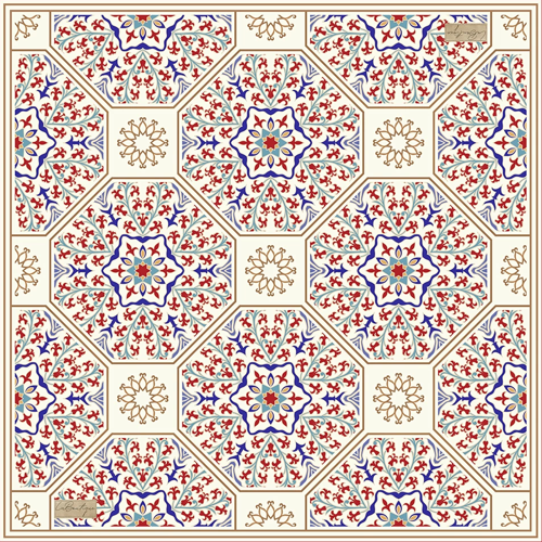 Yaz Serinliği Eşarp 2206-01 90x90