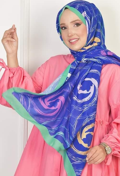 Helen Soft Pamuksu Desenli Şal Benetton