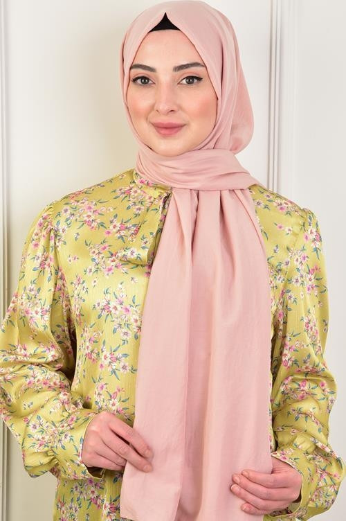 Soft Breeze Pamuksu Şal Açık Pudra
