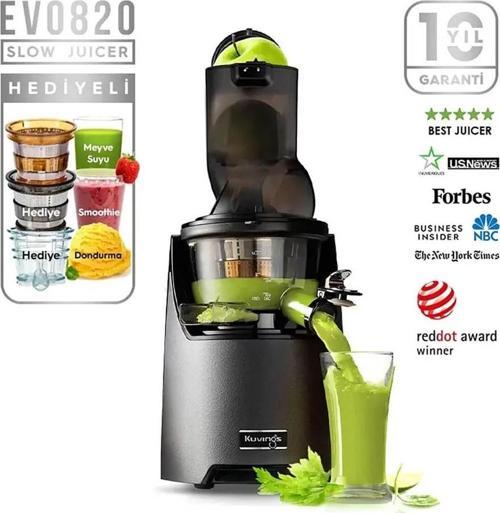 EVO820GM Yavaş Sıkım Slow Juicer Meyve Sıkacağı Gun Metal
