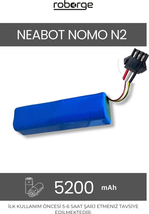 Neabot Nomo N2 Robot Süpürge Uyumlu Batarya 5200 mAh - Muadil Ürün